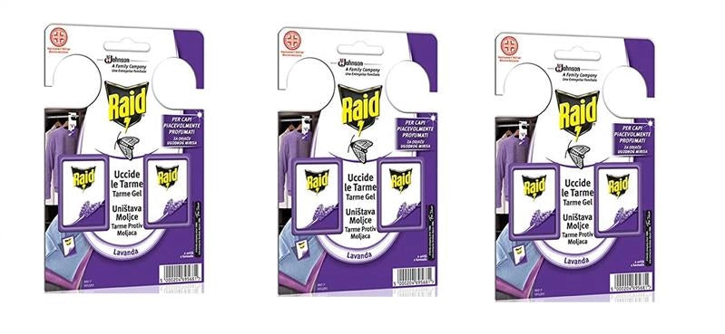 24 UNITÀ RAID TARMICIDA GEL PROFUMATO LAVANDA