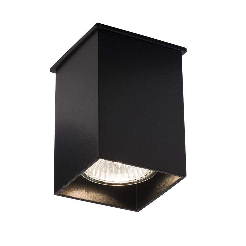 Spot soffitto quadrato nero 1xGU10 10W Shilo TODA 1101