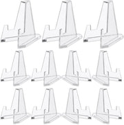 Miniatura Acrilica Stand per Borse - Antiscivolo - Transparente - Viso Multifunzionale - Ideale per Monete e Medaglie - 24 Unità