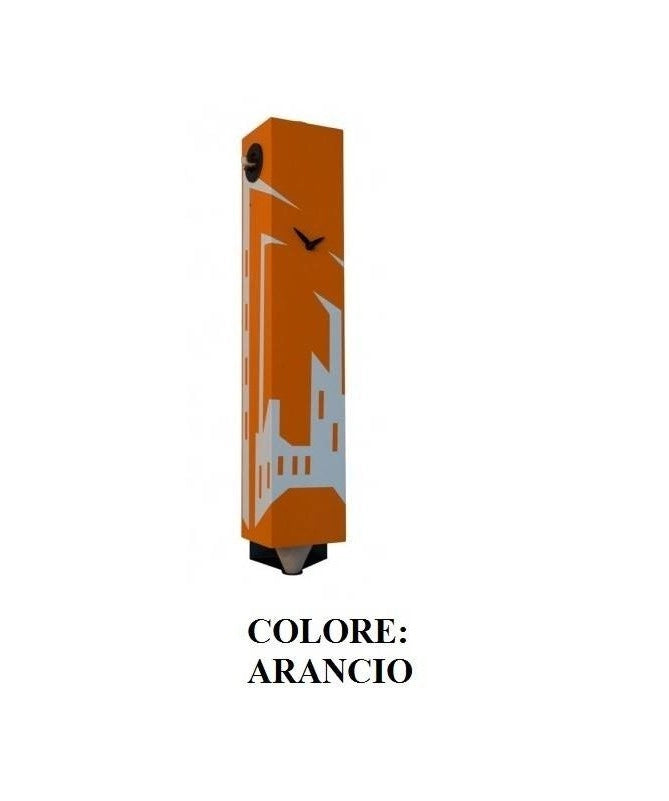 Orologio con cucù Metropolis cassa in mdf laccato Made in Italy