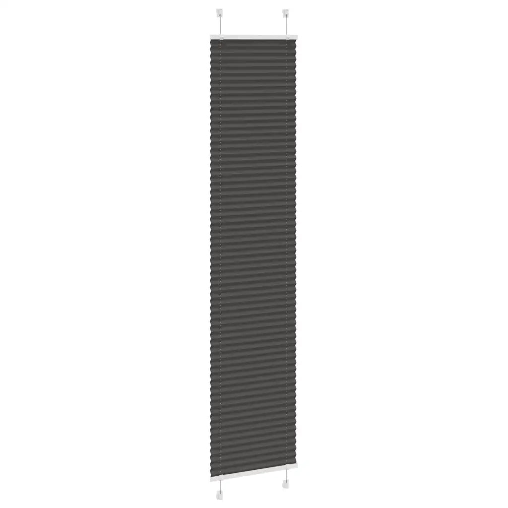 Tenda Plissettata Nera 50x200 cm Larghezza Tessuto 49,4 cm