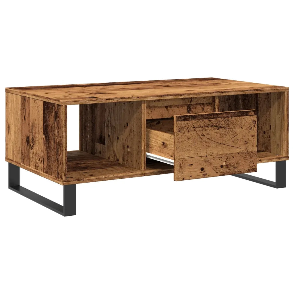vidaXL Tavolino da Salotto Legno Antico 90x50x36,5 cm in Truciolato