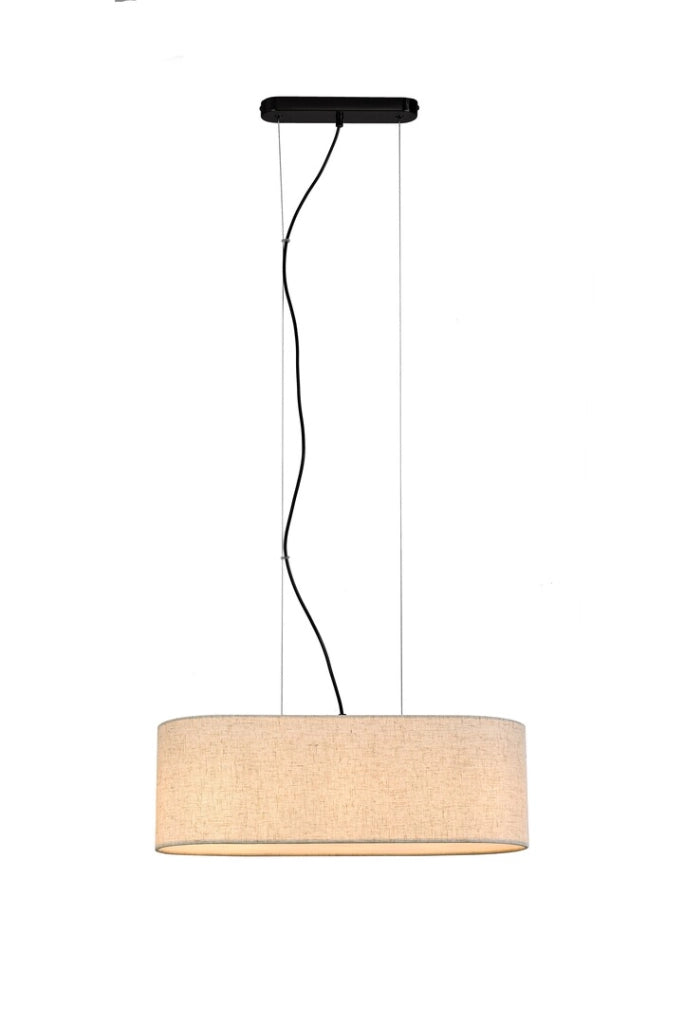 Lampadario scandinavo Narmin beige tessuto 3xE27 Rabalux