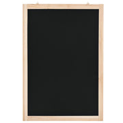 Decorazione murale in legno di cedro 40 x 60 cm nero 02_0045533