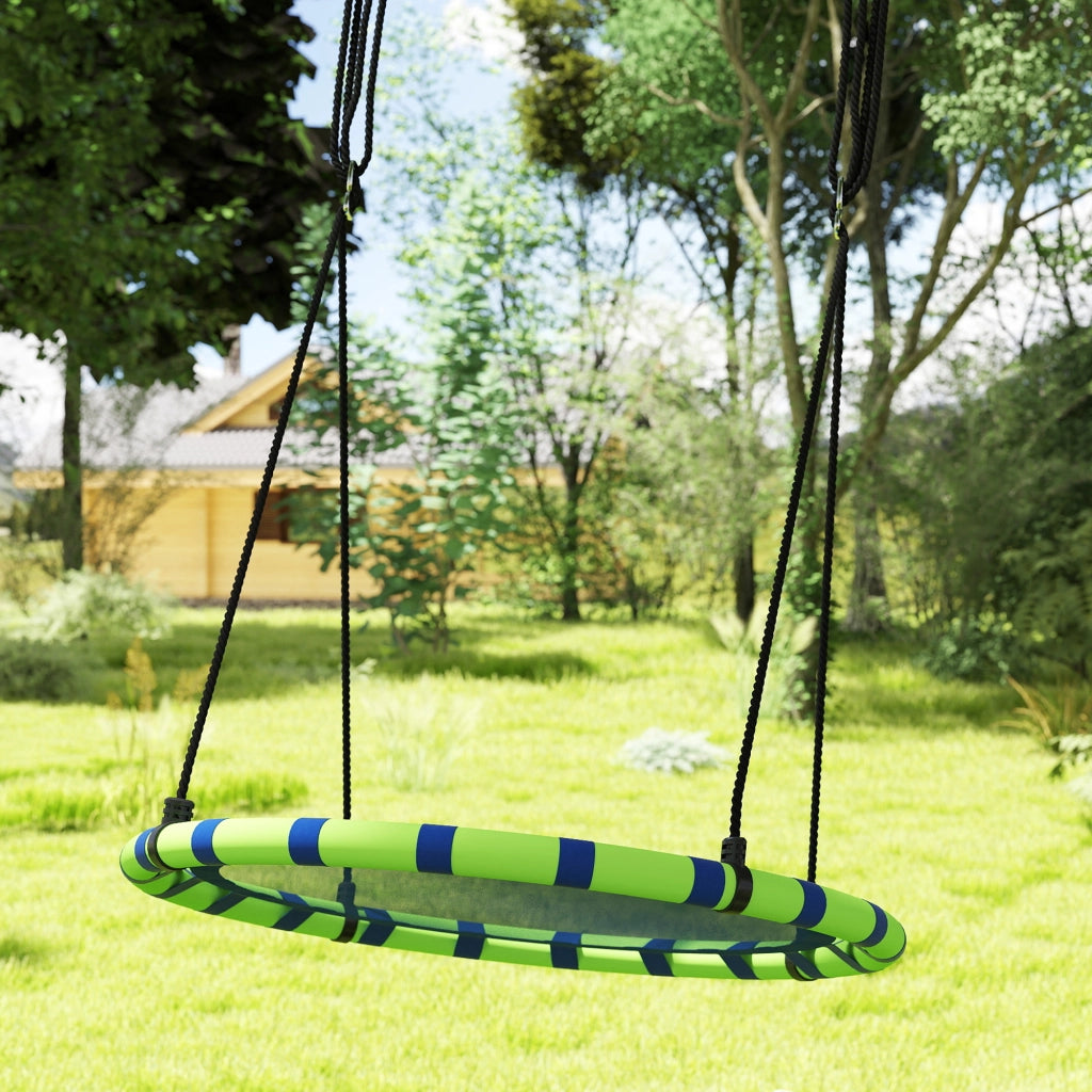 Altalena da giardino per bambini ¨C zephmum ¨C blu e verde ?100x180 cm