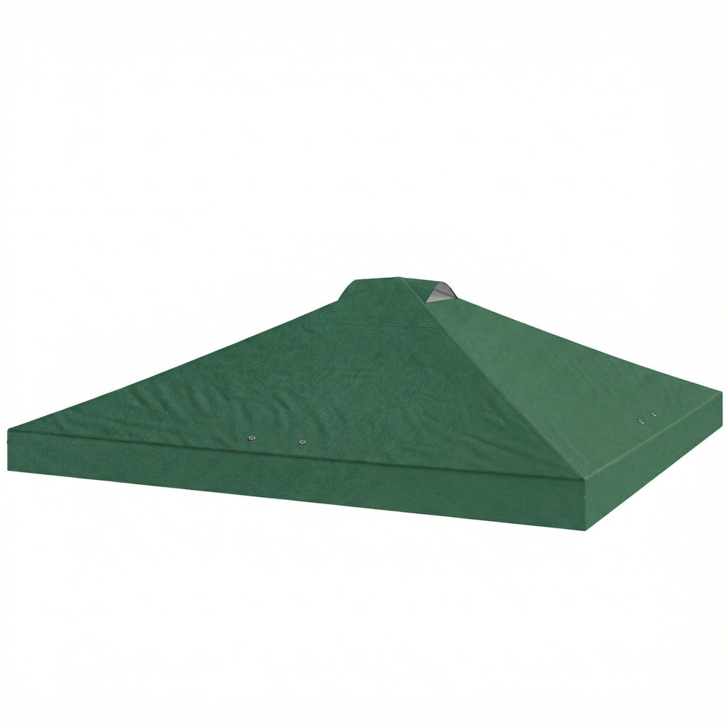 Tenda da sole per pergola 3x3 m ¨C zephmum ¨C verde tessuto Oxford 210D UV 50+