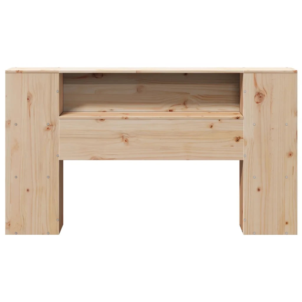 Testiera con Ripiani 160 cm in Legno Massello di Pino