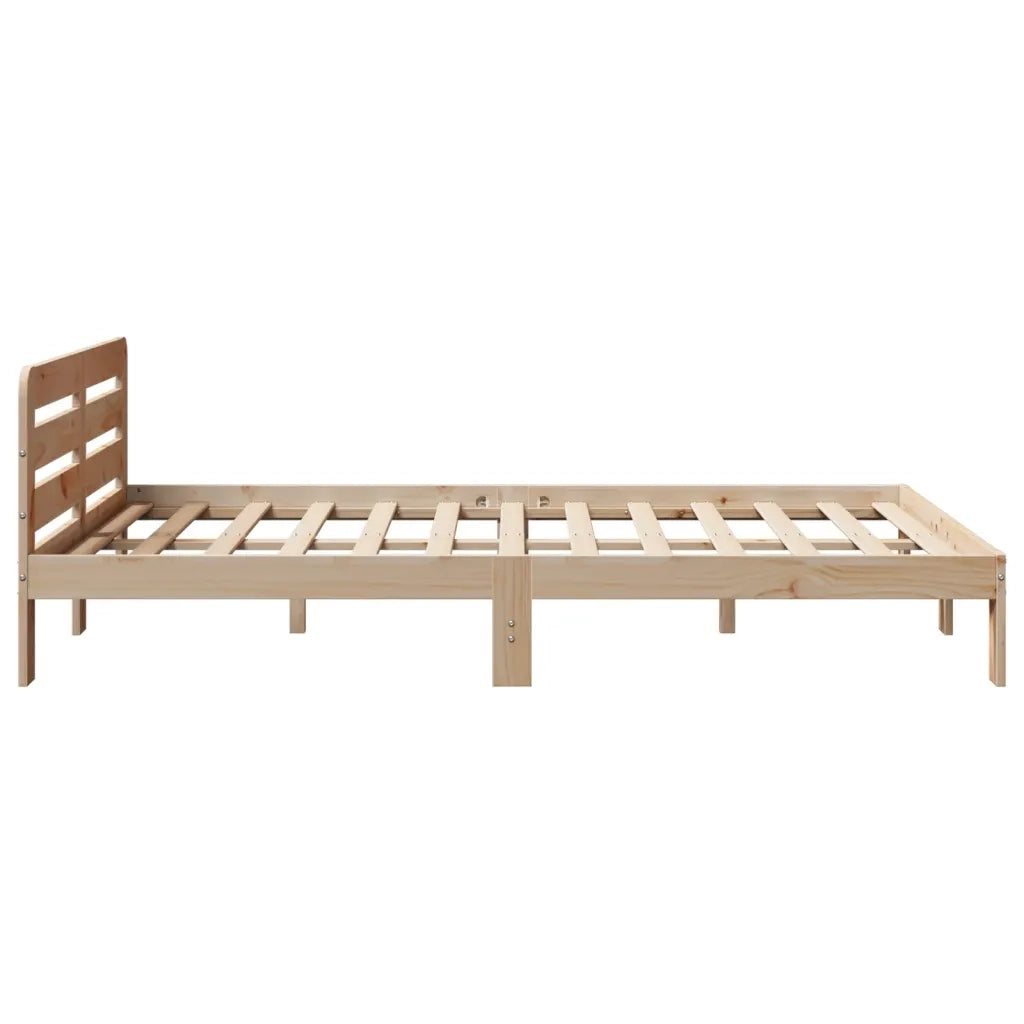 Letto senza Materasso 160x200 cm in Legno Massello di Pino