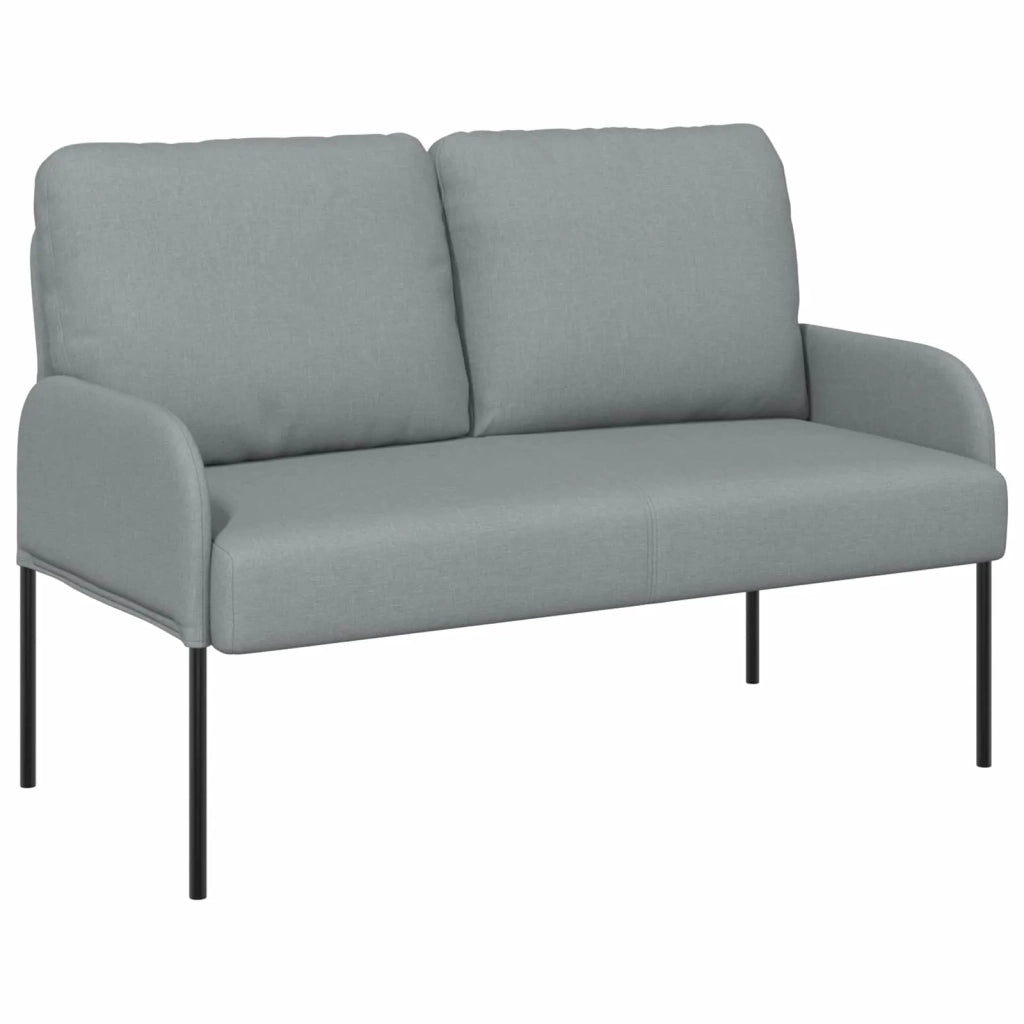 Set divani con cuscino 3 pcs Grigio chiaro 115 x 56 x 80 cm