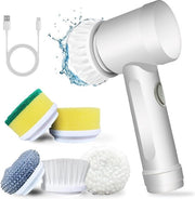 Set di spazzole per pulizia automatica - 3 teste - bagno - vasca da bagno - cucina - pavimenti - finestre - vasca - lavandino - doccia - kit di pulizia