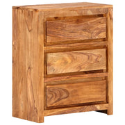 Cassettiera 60x33x75 cm in Legno Massello di Acacia cod mxl 77220