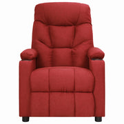 Divano Sedia-Poltrona Reclinabile in Tessuto Rosso Vino 764756