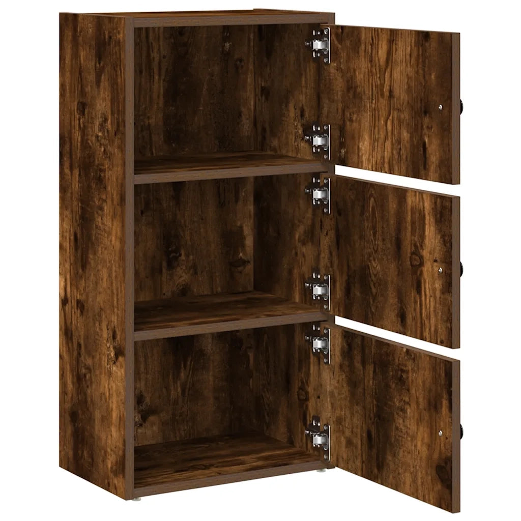 Libreria Rovere Fumo 40x24x77 cm in Legno Multistrato 860368