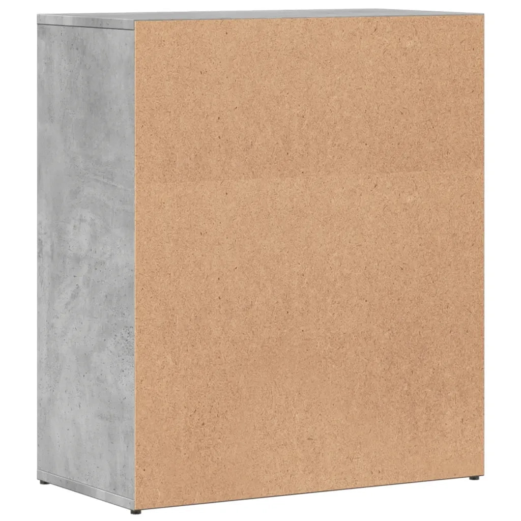 Credenza Grigio Cemento 60x31x70 cm in Legno Multistrato 840460