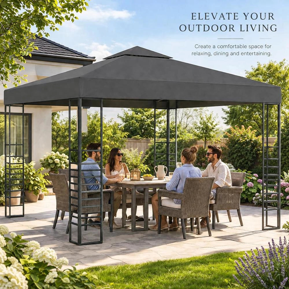 Garden Pavilion 3x3 M Anthracite