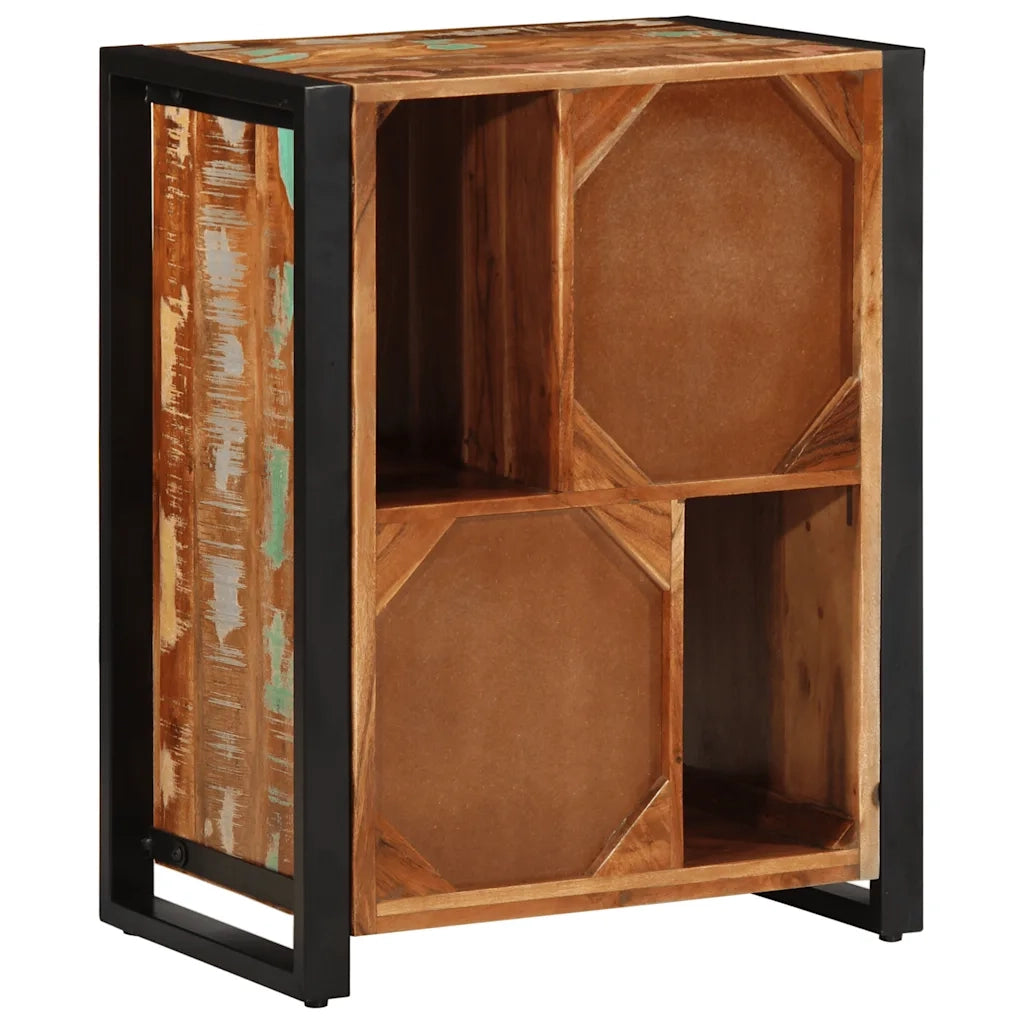 Credenza | Madia | Buffet da pranzo | Armadio da pranzo Multicolore 55x35x70 cm in Legno Massello Recupero
