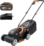 18V(20V MAX) Tosaerba a Batteria WG730E.1, PowerShare, Ampiezza di Taglio 30cm, Taglio a bordo, Motore senza Spazzole, 3 Altezze, Prati fino a 250㎡, 1pz Batteria da 5Ah inclusa