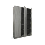 Armadio REY – 3 porte – 120×180 cm – Rovere grigio – Stile scandinavo