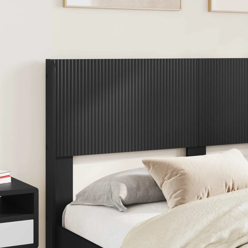 Struttura del letto con stoccaggio e testata Nero 140 x 190 cm 3414306