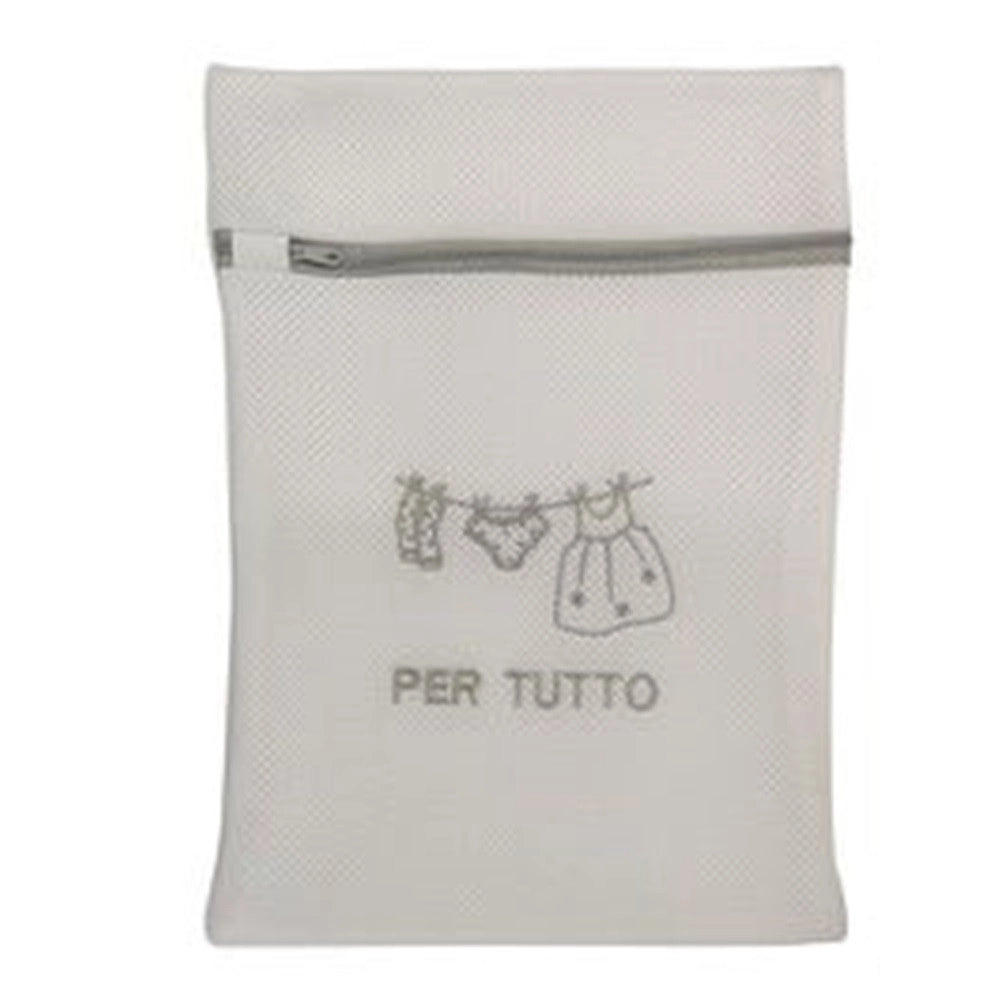 Trade Shop - Sacchetto Per Lavanderia Lavatrice Rete 30x40cm Biancheria Intimo Calzini Vestiti 59378 -