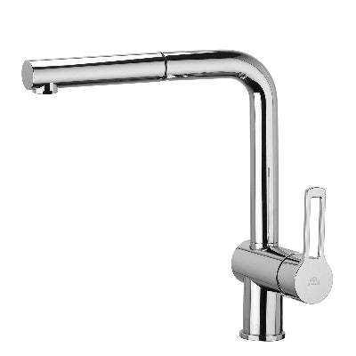 Miscelatore lavello con doccia estraibile - Linea Ringo, cromo