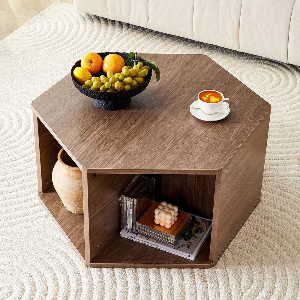 Tavolino esagonale - Xylo - 79x69cm design moderno