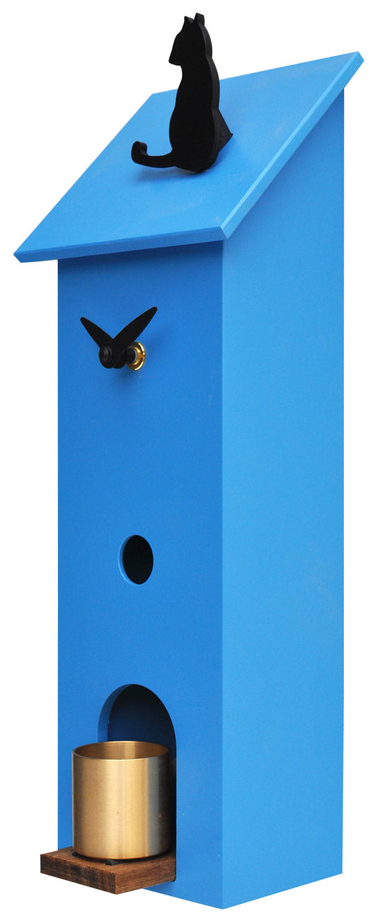 Orologio da Parete 13x37x11cm Pirondini Italia Solitario Blu Chiaro