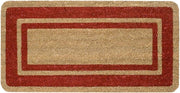 Zerbino Cocco Naturale Esterno Porta Entrata Retro Antiscivolo Raschiafango 40X80 Cm Bordeaux