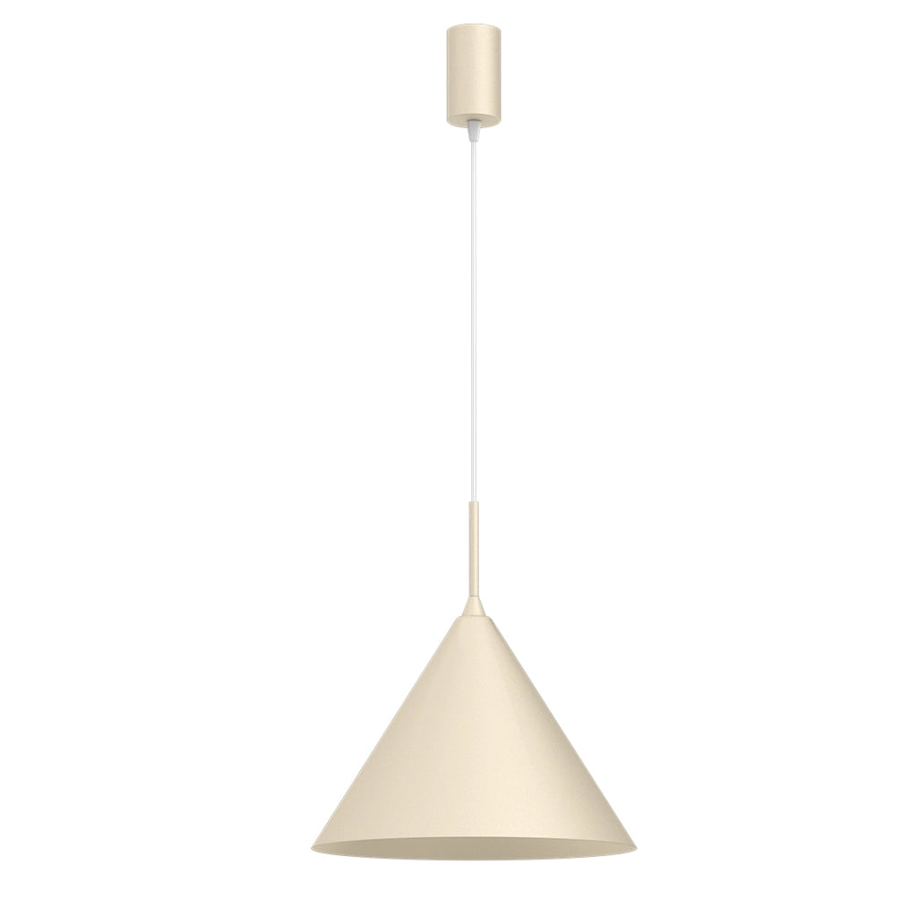 Lampada sospensione Capital crema cono Ø32 GX53 Milagro