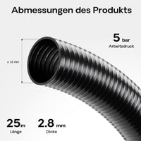 Luisiana OM/I 25m Tubo flessibile Laghetto D32mm 320g/m pompa acqua