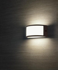 Applique da Esterno a LED 10W a Mezza Luna Sovil Petit Marrone
