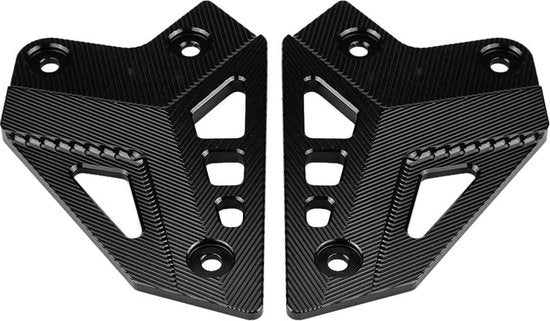 Protettore di Pedaliera per Motocicletta Guardia per Fendinebbia Adatto a Kawasaki Z900 2017 2018 2019 2020 - Nero
