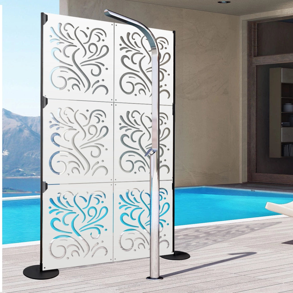 BLOW - Pannello in PVC traforato - Parasole Misura: 48x48 cm, Colore: bianco