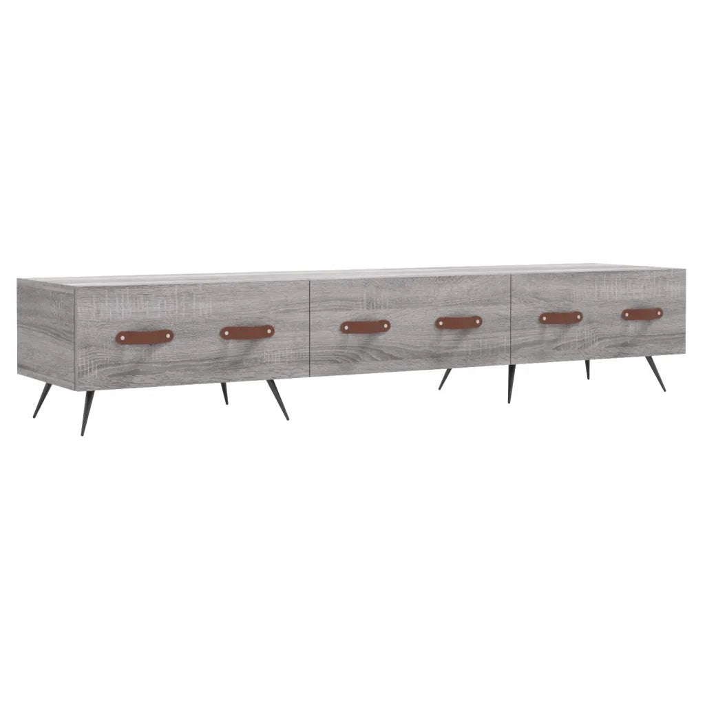 Mobile Porta TV Grigio Sonoma 150x36x30 cm in Legno Multistrato 829130