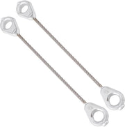 Cavi elettrici per trattori 2 pezzi - Compatibili con MTD/Cub Cadet - 746-0970/946-0970 - 5-3/4 Pollici - 3/8 Pollici Porta - Cavi in acciaio resistente all'usura - Cavi per trattori