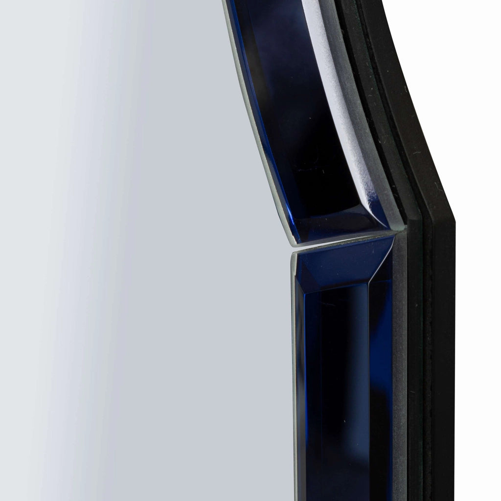 Mostarr, Specchio Cornice Sagomata, 47x80h cm blu