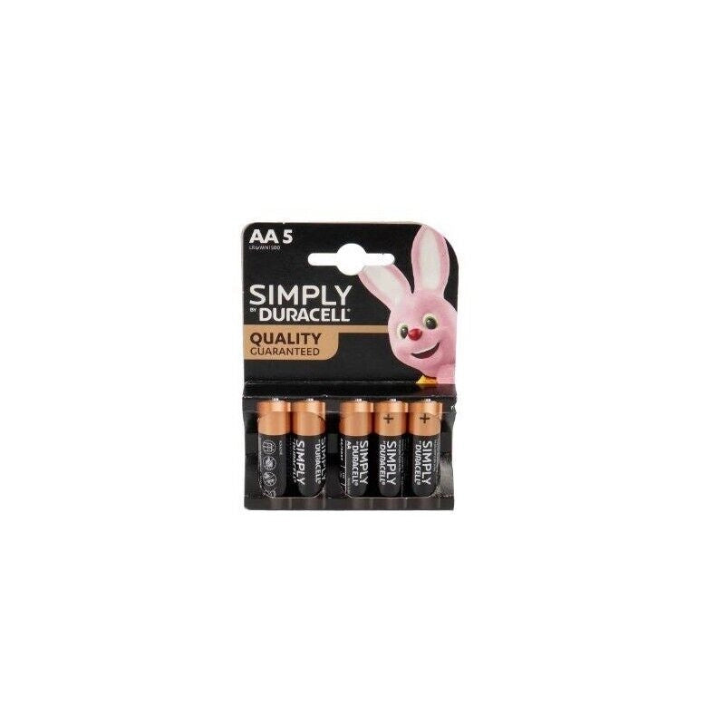 BATTERIA DURACELL SIMPLY AA5 IN CONFEZIONE DA 5 BATTERIE