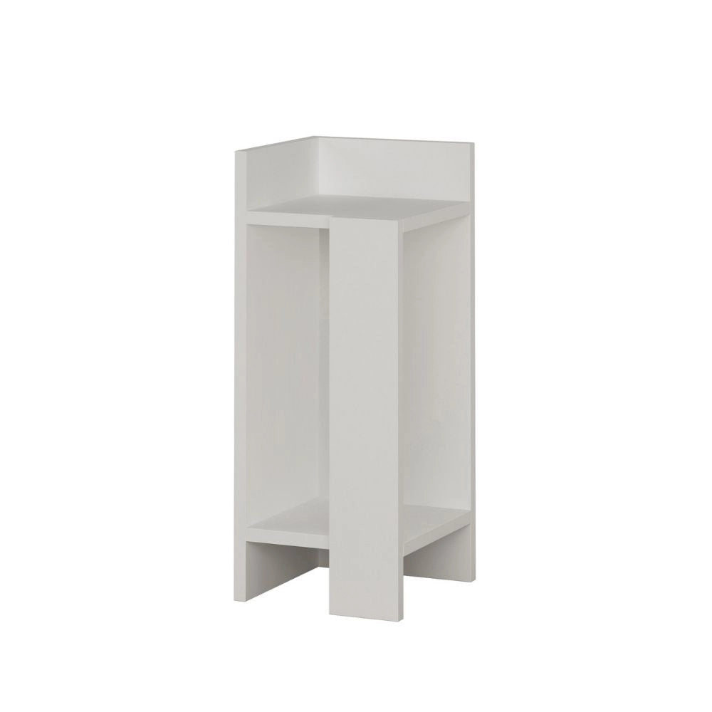 Tavolino comodino di design Elos 25x27x60h sinistro colore bianco