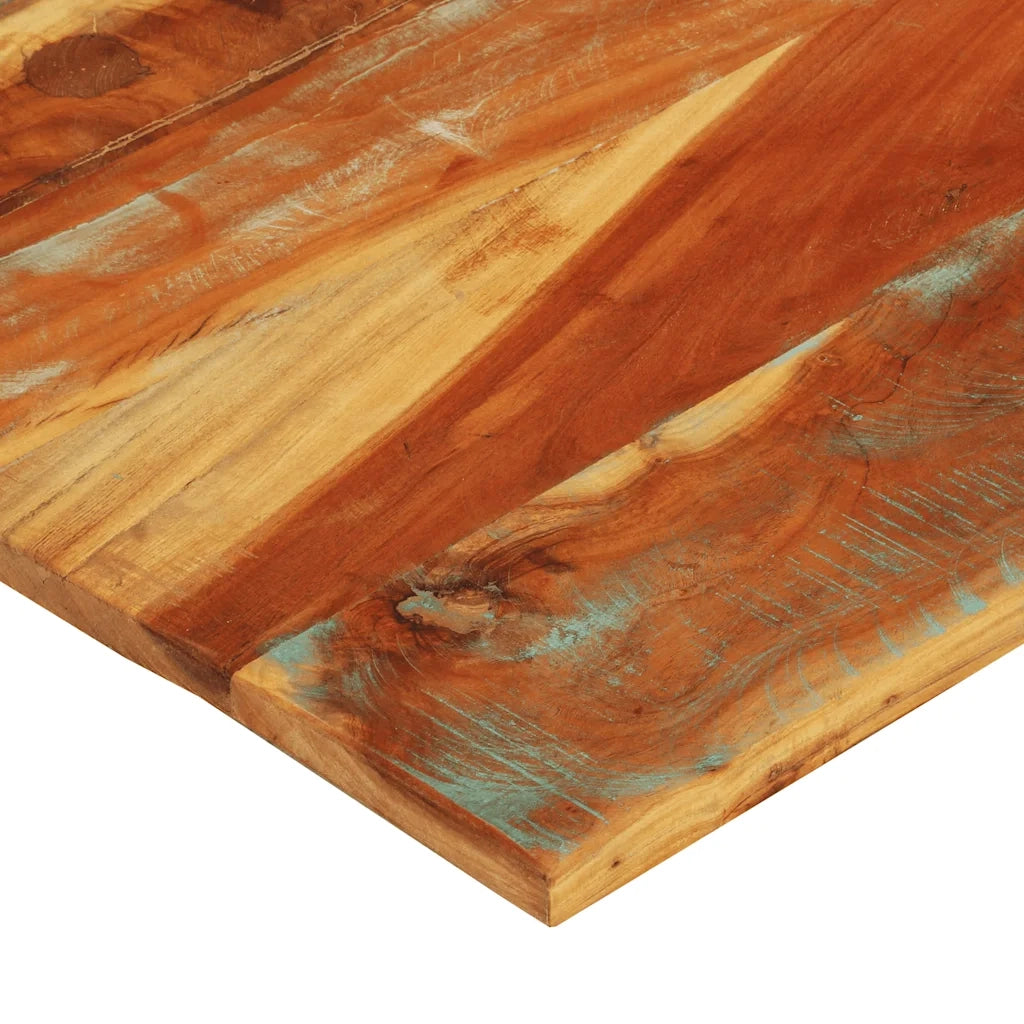 Piano Tavolo Rettangolare 70x80 cm 25-27 mm Legno di Recupero cod mxl 76754