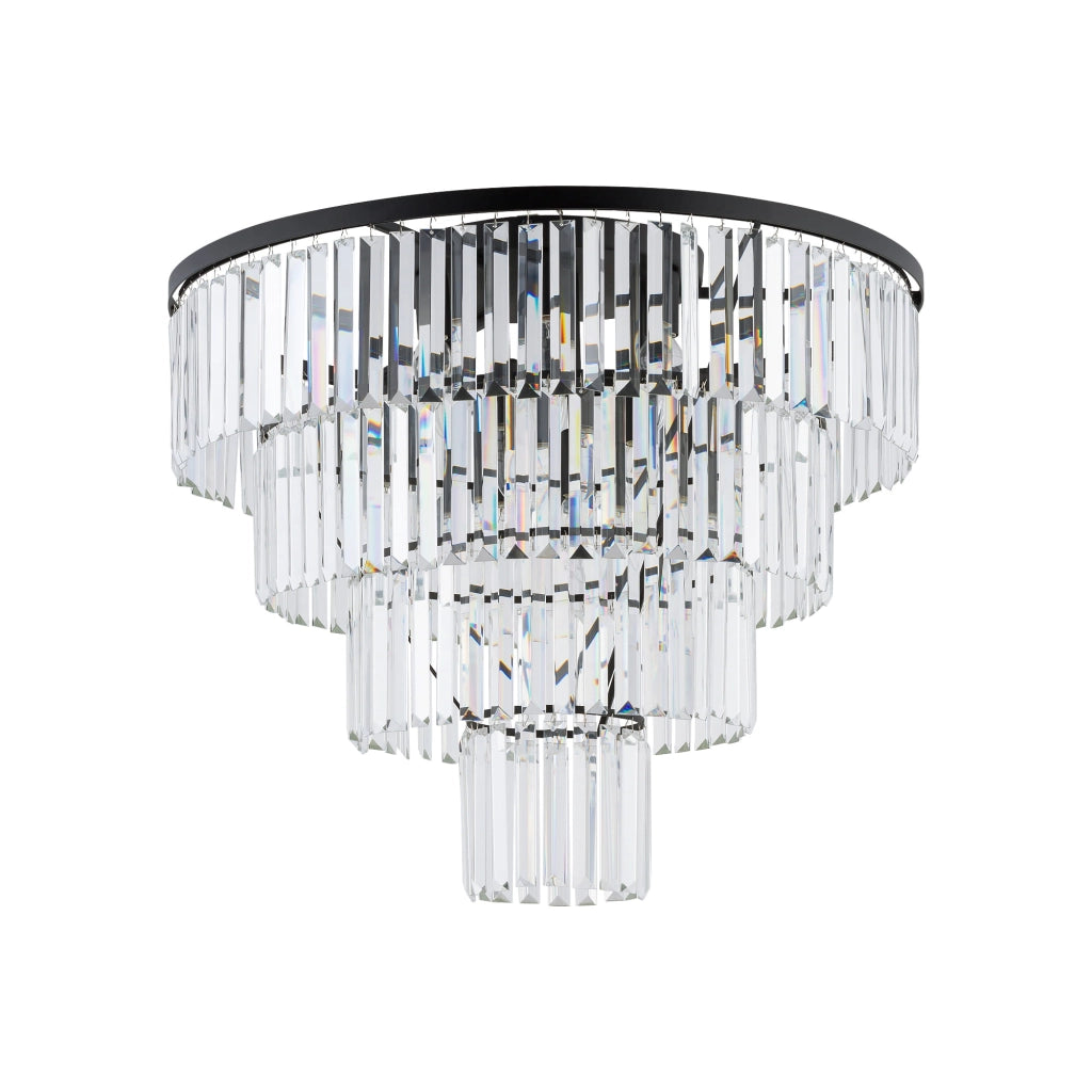 Plafoniera Nowodvorski Cristal 7630 12xE14 nera 71cm