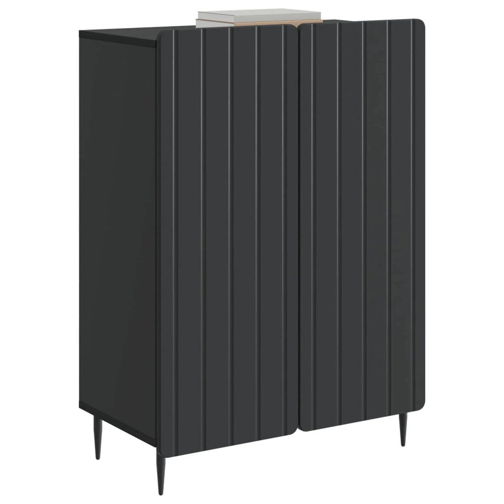 Credenza Nero 66 x 34,5 x 92 cm Legno ingegnerizzato