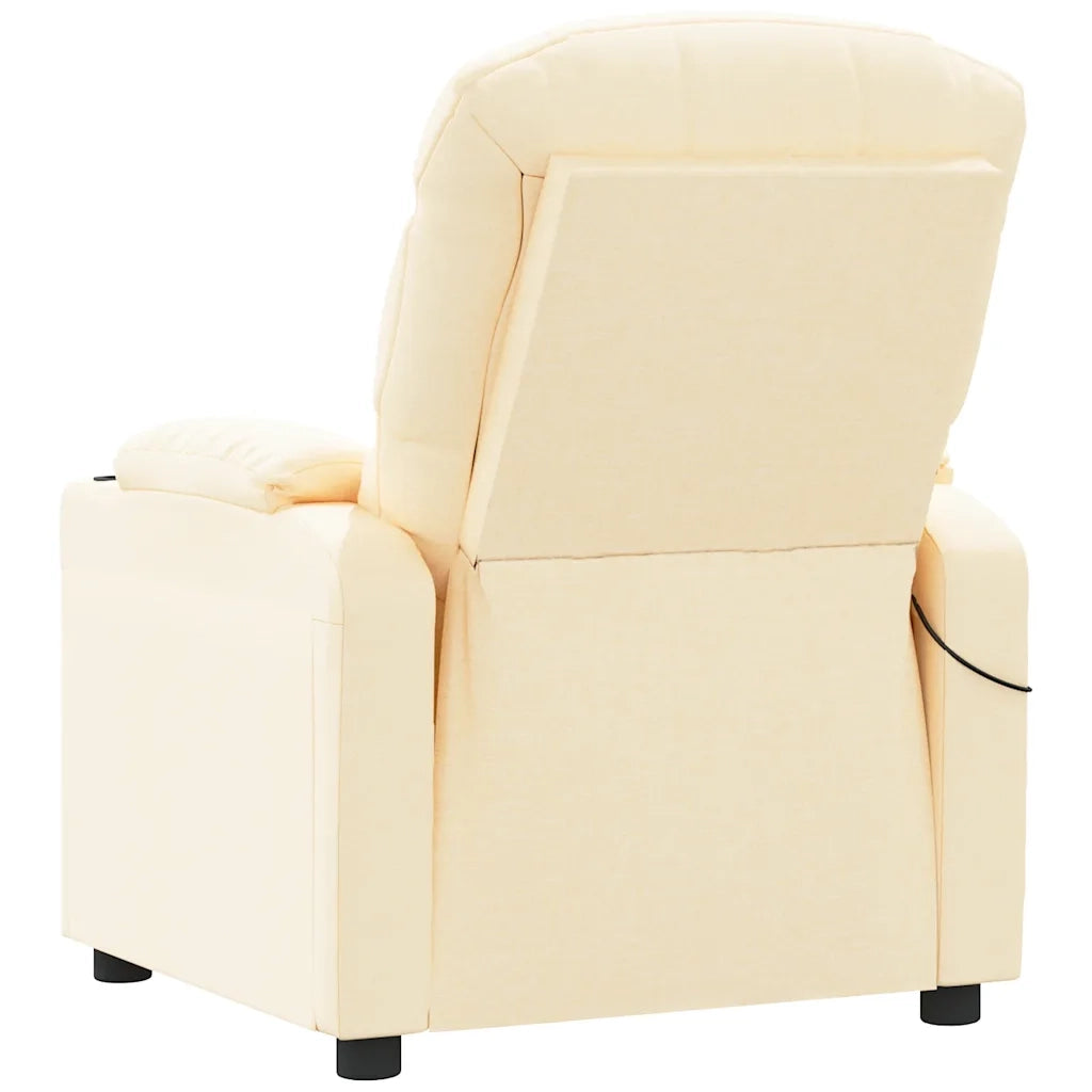 Poltrona Massaggiante Crema in Tessuto cod mxl 32510