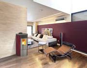 1pz stufa pellet 10,1 kw king 12 round bordeaux cod:ferx.94352