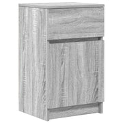 Comodino | Armadio da Notte | Mobiletto da notte Grigio Sonoma 39x35x65 cm in Legno Multistrato