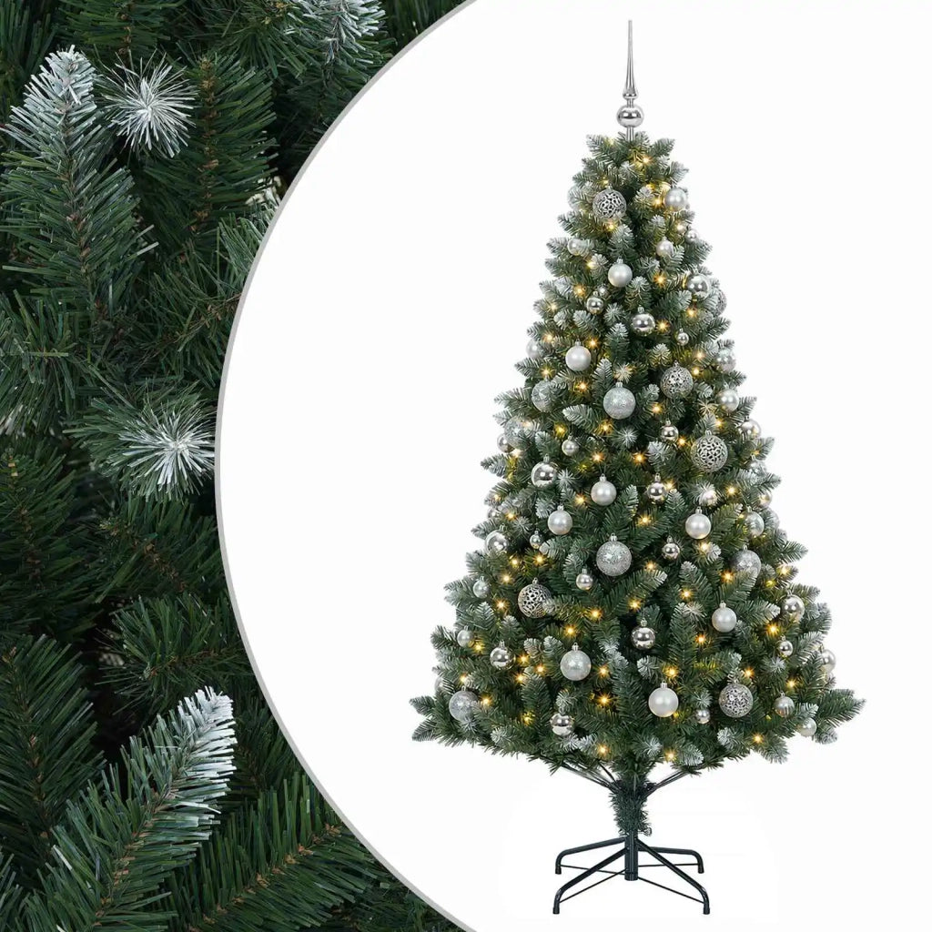 Albero di Natale Artificiale con Palline 240 cm 300 LED 3461354