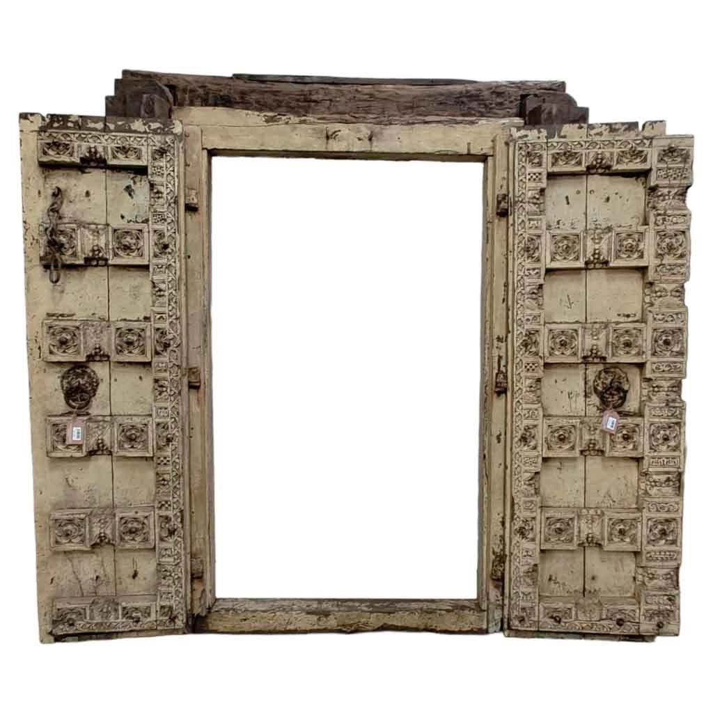 Porta in legno fatta a mano 159x27x202h cm
