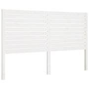 Testiera | Testata per Letto Bianca 206x4x100 cm Legno Massello di Pino