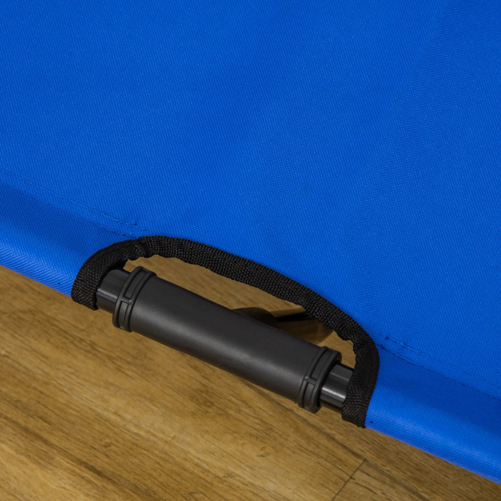 Letto per cane rialzato con trasportino ¨C Zephmum ¨C Blu 92x76x18 cm