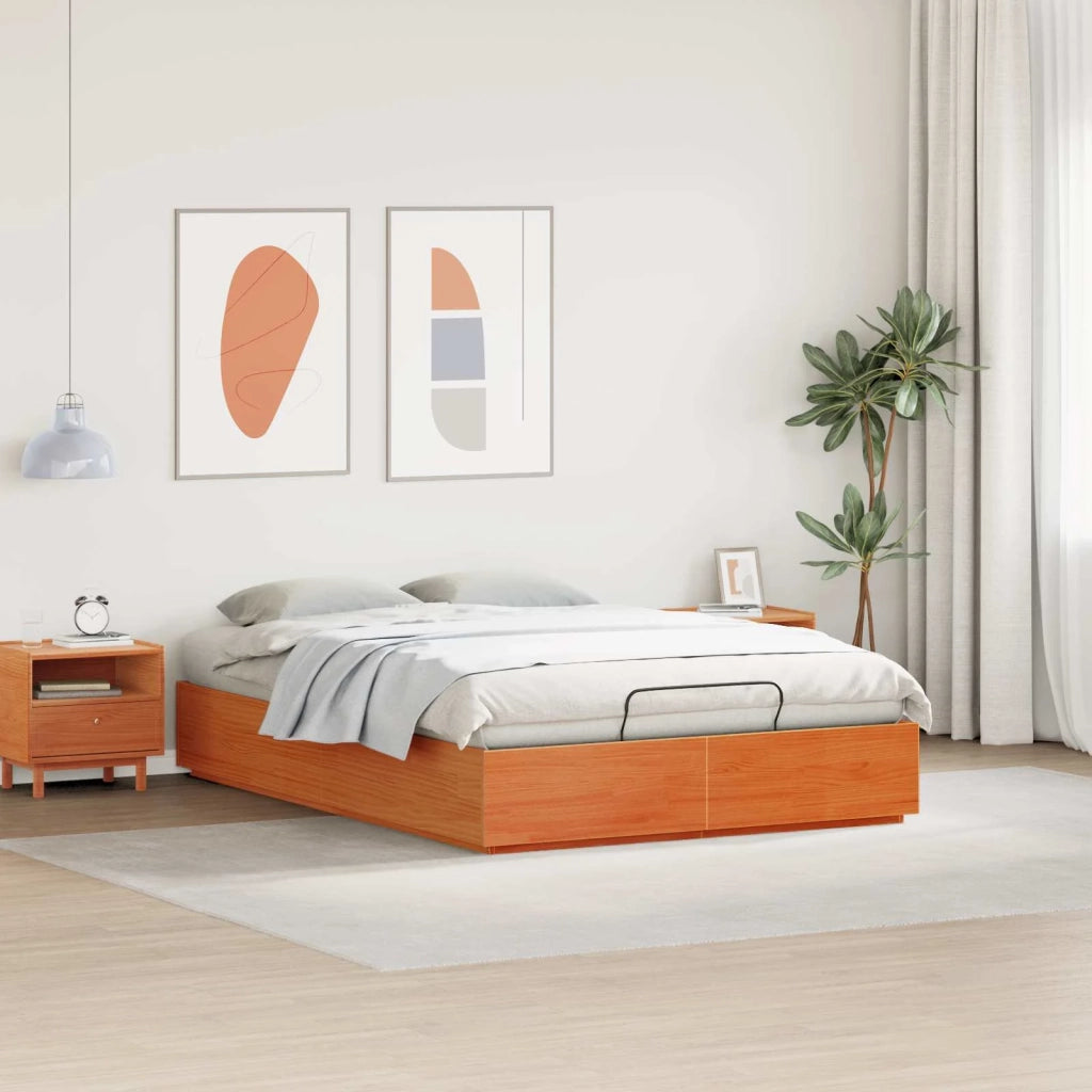 Letto ottomano Marrone Cera 140 x 190 cm