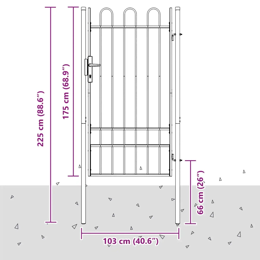 Cancello per recinzione BOXTEL 103 x 225 cm 42008870